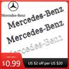 Autoaufkleber 3D ABS Chrom Schwarz Logo Mercedes Benz Buchstaben Aufkleber Kofferraumemblem Für Mercedes Benz W246 CLA CLK W164 W210 Acc