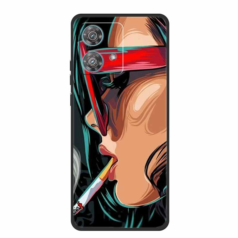 For Motorola Edge 40 Neo Case Animals TPU Soft Silicone Phone Cover for Moto Edge 40 Neo 5G Edge40 Neo Shockproof Wolf Fundas