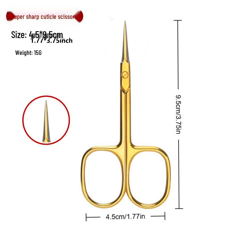 Spot Stainless Steel Dead Skin Scissors - Russian Pre-Treatment Pointed Nail Art Beauty Scissors