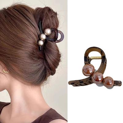 Perle Eleganti 3,15 pollici Pinza a Pinza a Croce per Donne Ragazze Dolce Ornamento per Capelli Pinza a Pinza Fermaglio per Capelli Fermaglio per Capelli Moda Accessori per Capelli