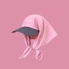 Headscarf Hat, Men's and Women's, Color Blocked Strap Duckbill Hat, Summer Sun Shading, Versatile, Letter Embroidery, Toe Cap
