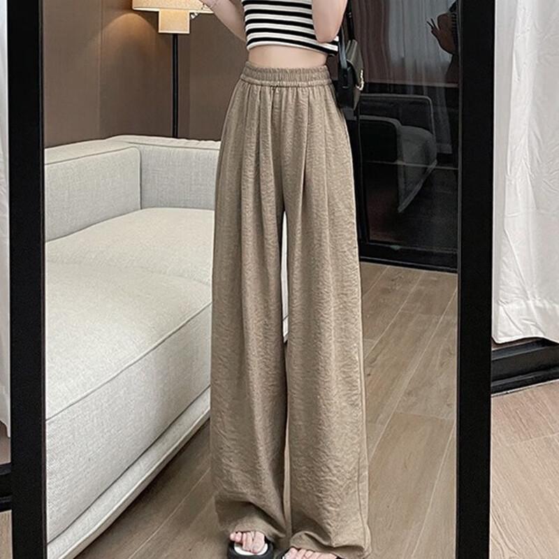 JOHLIN DREAM Women s Drapey Wide-Leg Petite Casual Pants M
