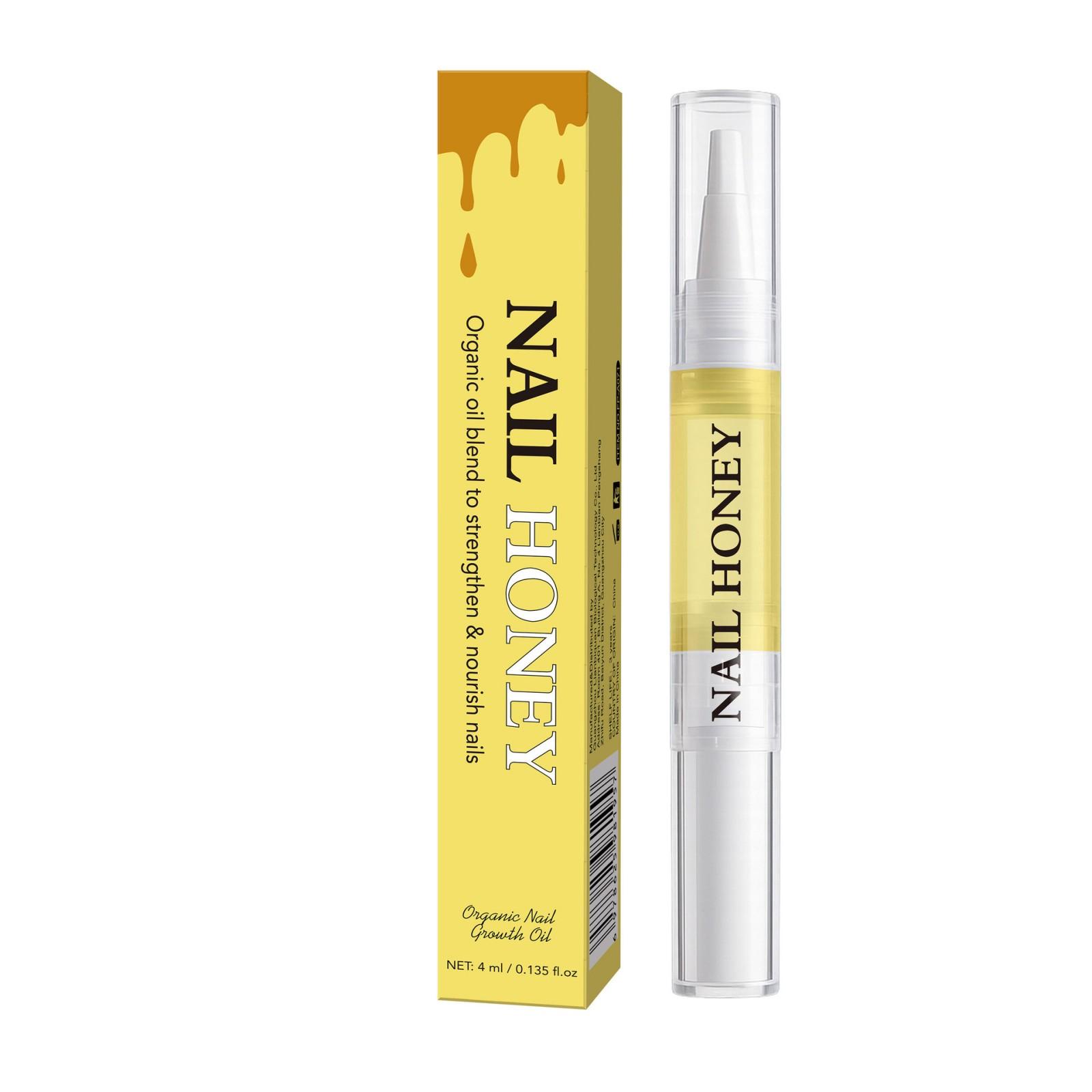 

Organic Nail Growth Oil,Nail Honey Compact Design, Easy To Carry. Safe Ingredients, Use With Confidence. 4ml One Size