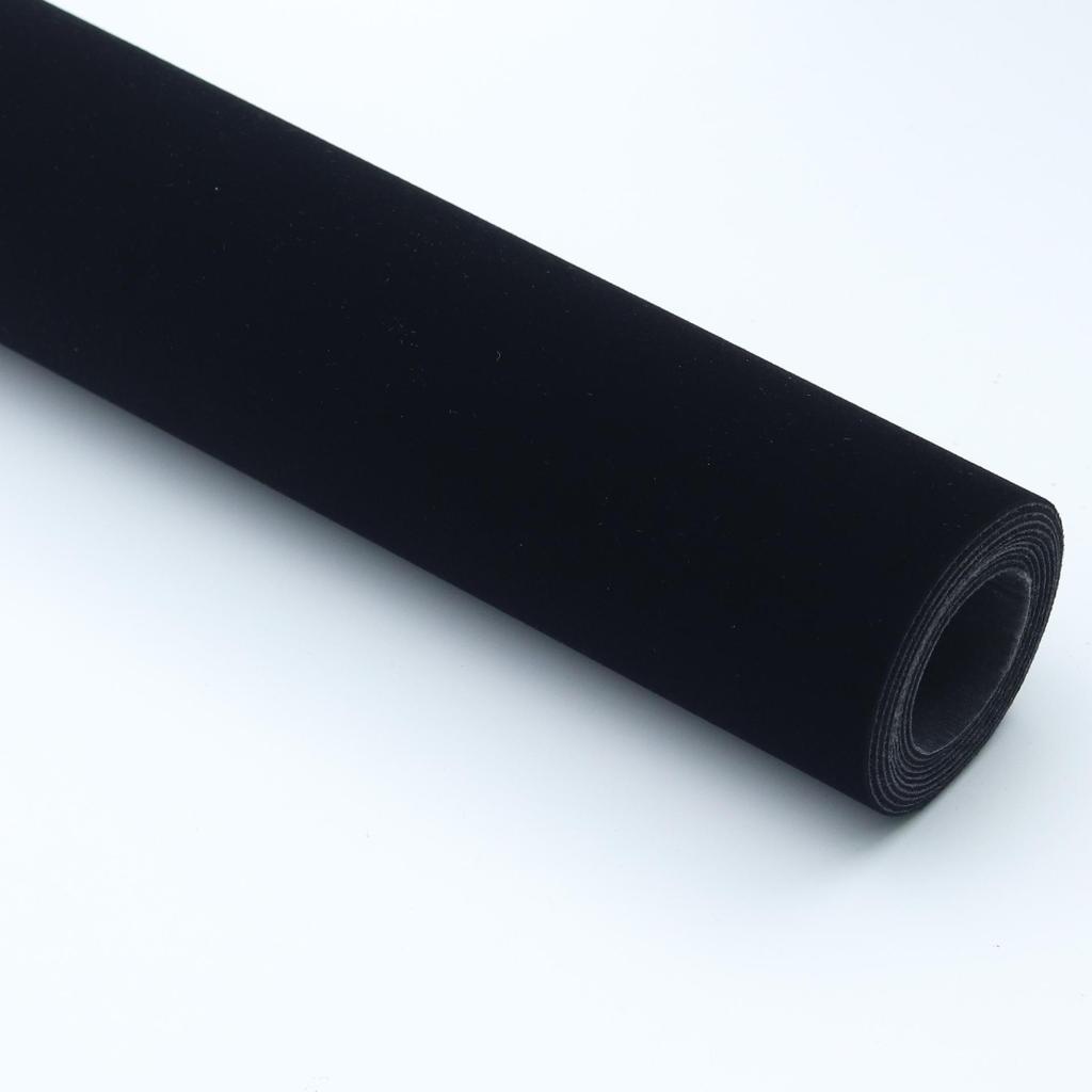 Self-Adhesive Black Flocking Cloth for Jewelry Display Cabinets