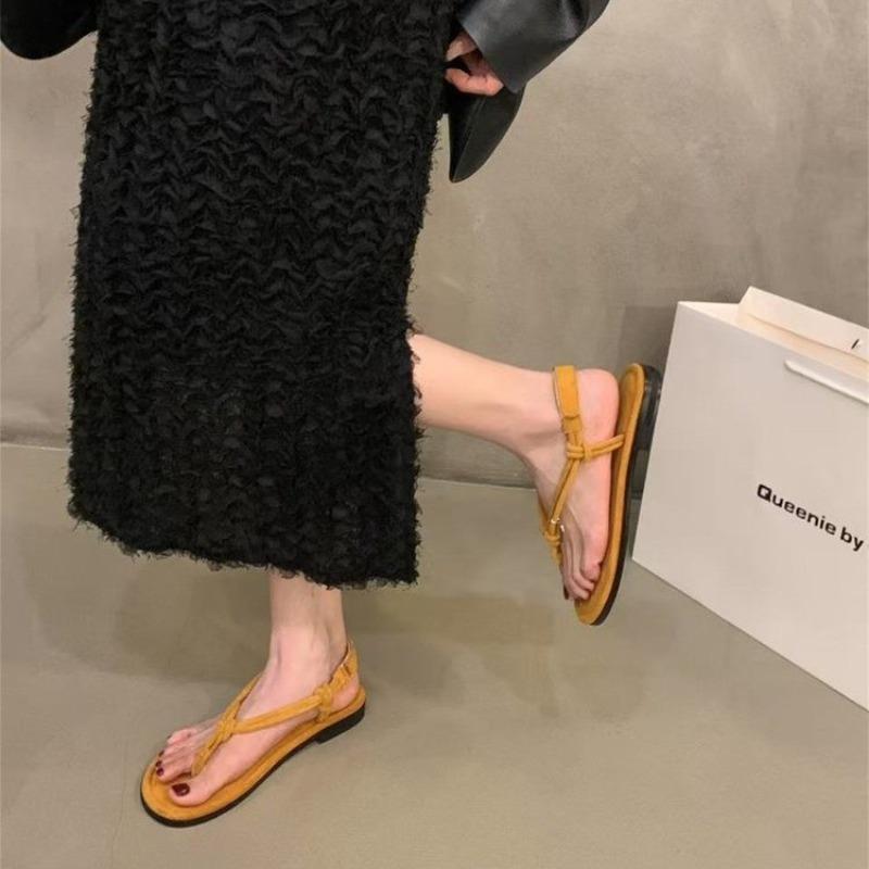 

Модные сандалии на плоской подошве нового стиля женские, удобные и легкие сандалии на мягкой подошве, женская обувь слипоны, zapatos mujer 40