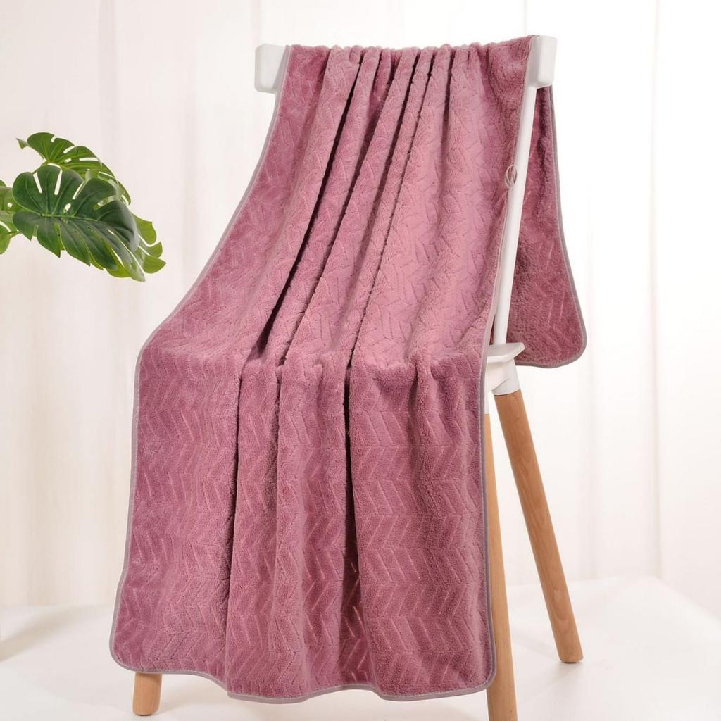 Coral Fleece Absorbent Bath and Face Towel Set for New Home Bathroom