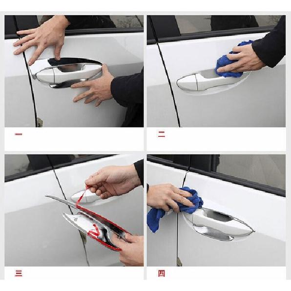 For Toyota Corolla 2014-2018 Chrome Silver Exterior Side Door Bowl Frame Trim 4X