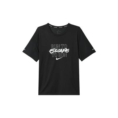 Miler Wild Run Quick-Dry Training Short-Sleeve T-Shirt Men Tops Black DA1182-010