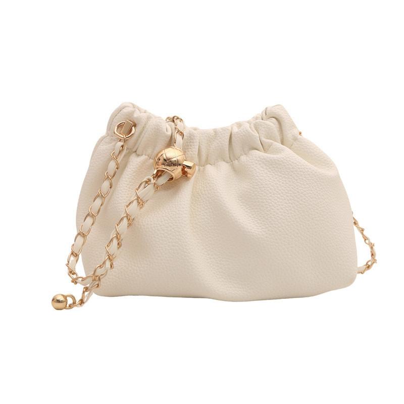 Stylish Pu Bucket Bag For Women 2024 Trendy Street Fashion Shoulder Bag In Multiple Colors