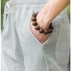Módní pánské lněné kalhoty, pánské letní tenké kalhoty, prodyšné, široké, ležérní, velké velikosti, značka Tide