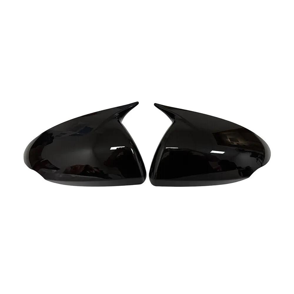 

For Hyundai IONIQ 2016 2017 2018 - ABS Car Rearview Side Mirror Cover Wing Cap Exterior Door Trim Adhesive Sticker Parts Gloss Black
