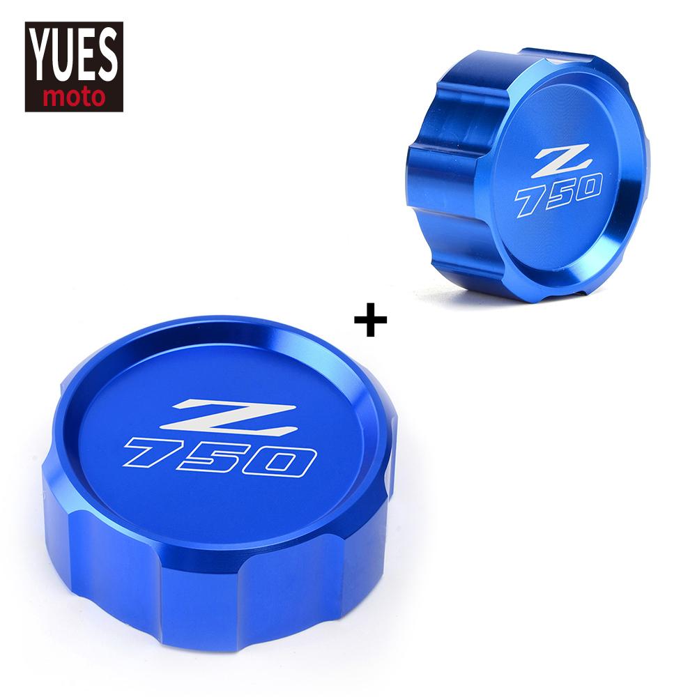 Motorrad Zubehör Rot Vorne Hinten Flüssigkeit Zylinder Master Reservoir Abdeckung Für Kawasaki Z750 Z 750 2007-2012 2008 2010