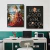 Retro Altered Art Poster Look Good Feel Good Quote Prints Hot Girls Read Renaissance Wall Art Canvas Painting Art Gallery Decor