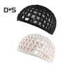 2 Pcs Nightcap Thick Yarn Crochet Elastic Hollow Out Net Multi-Purpose Mesh Cap for Sleeping Daily Wear Sleeping Hair Cap for Short To Medium Length