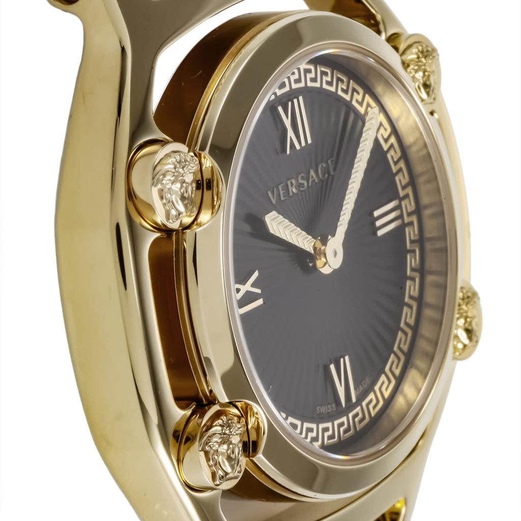 Watch Medusa Frame Medusa Black Dial Stainless Steel Sapphire Glass Quartz 36MM Swiss Watch VEVF00520 Gold [Versace] Women's [Item]