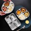 Tian Yajing 304 Stainless Steel Divided Kids Dinner Plate