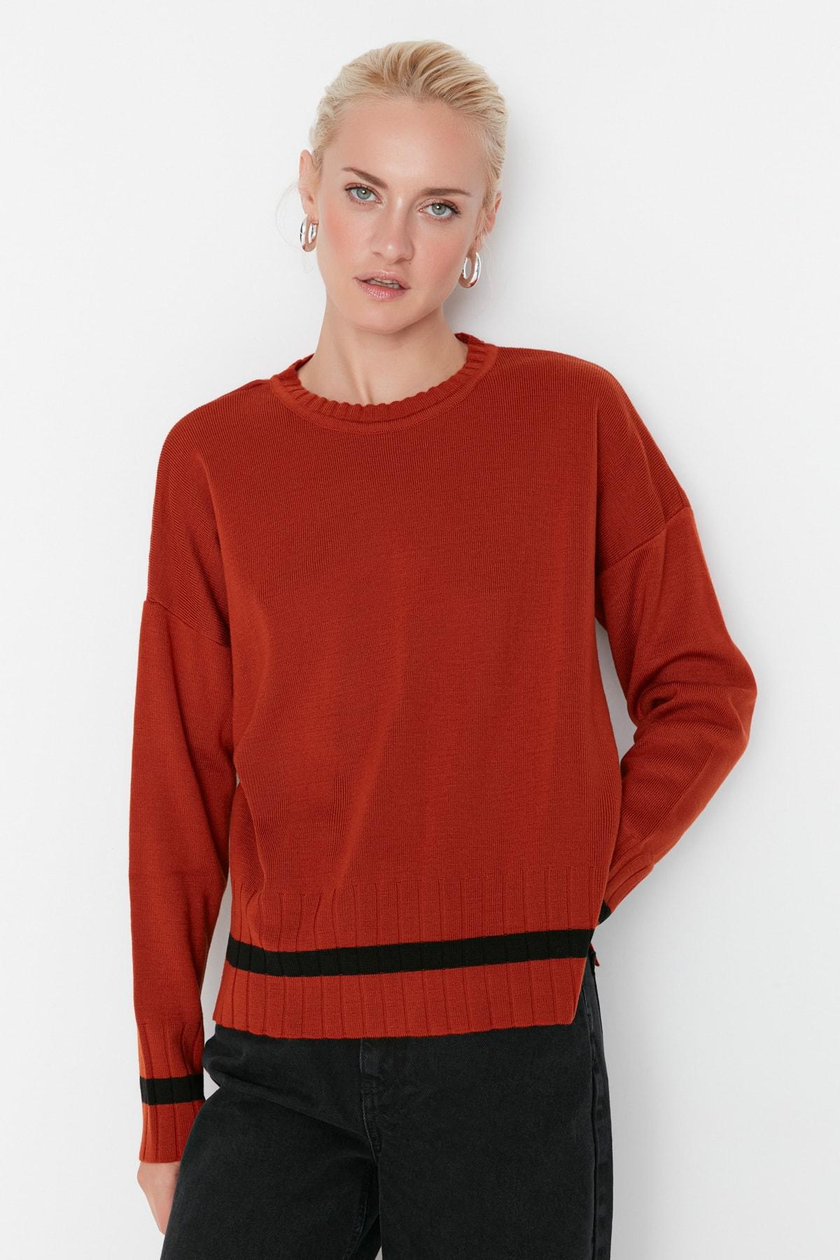 

Свитер - Коричневый - Оверсайз