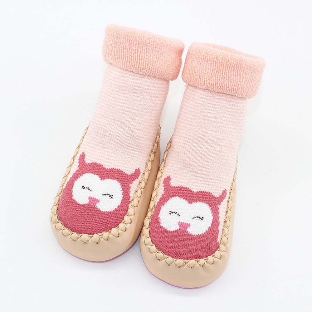 Newborn Baby Boys Girls Cartoon Animal  Floor Socks Anti-Slip Baby Step Socks 