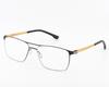 JanaM Square Frame Myopia Glasses: Trendy Metal Optical Eyewear for Men & Women, Slim Steel Design for Larger Faces