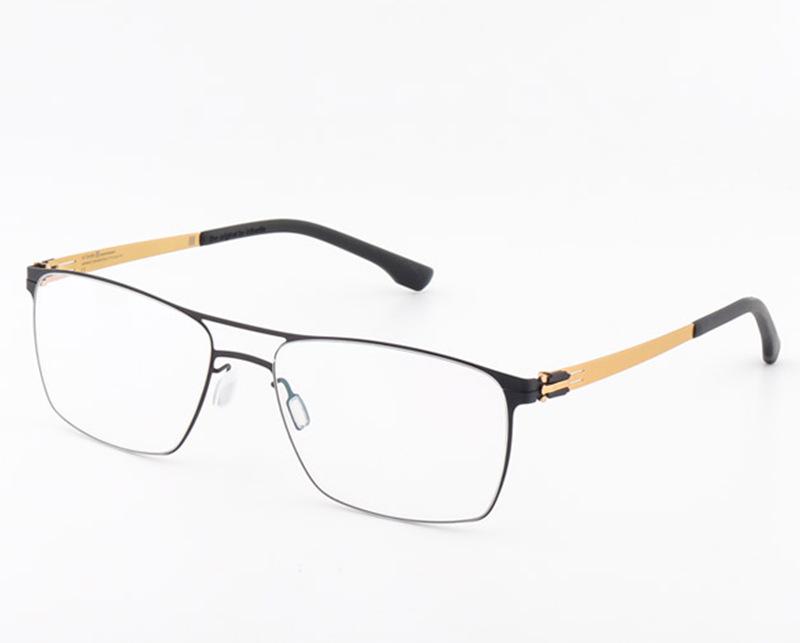 JanaM Square Frame Myopia Glasses: Trendy Metal Optical Eyewear for Men & Women, Slim Steel Design for Larger Faces