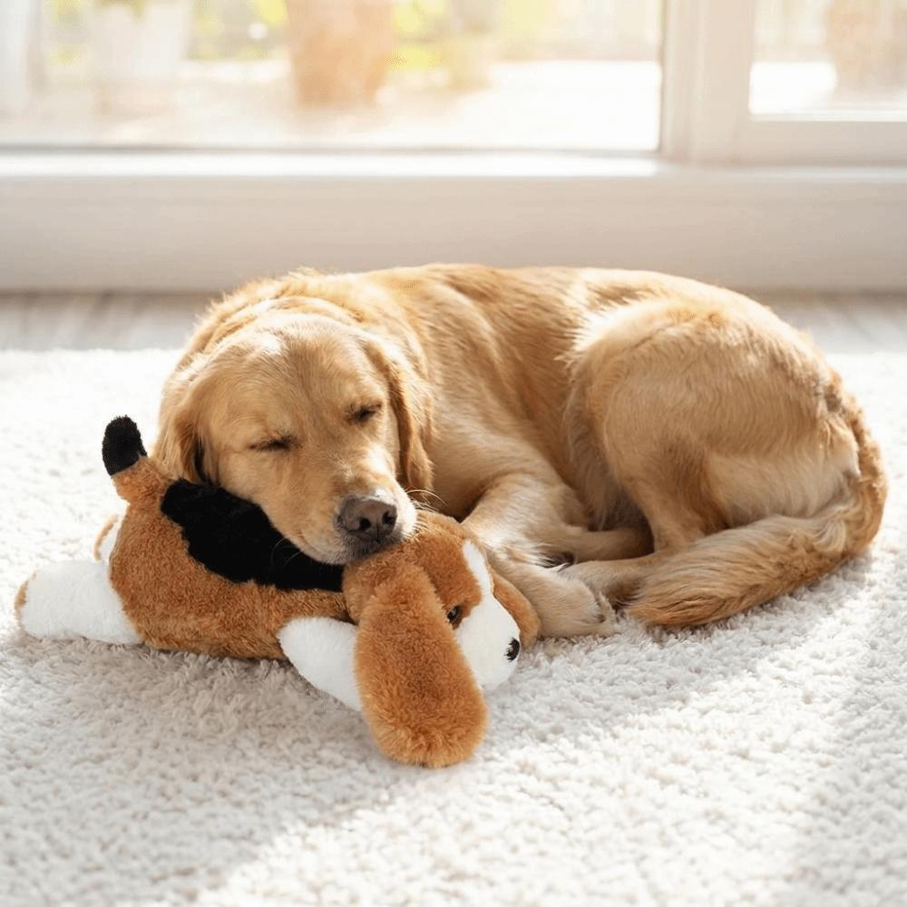 Realistic Pet Soothing Plush Toys Comfortable Dog Heartbeat Toy Plush Dog Toy Pet Soothing