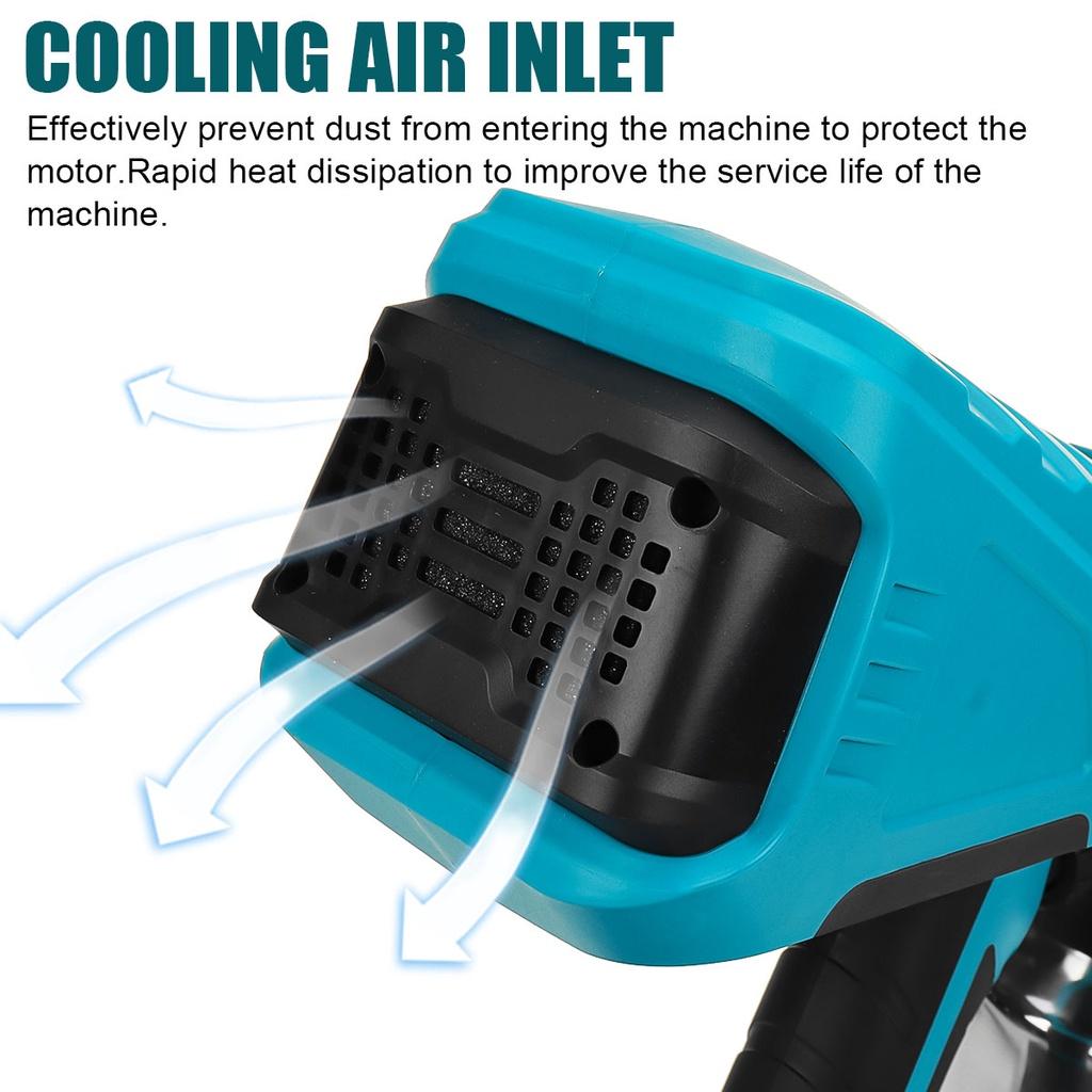 1000ML Aluminum Container Cordless Spray Guns 88VF Electric Paint Sprayer High Power With 3 Nozzles Flow Control