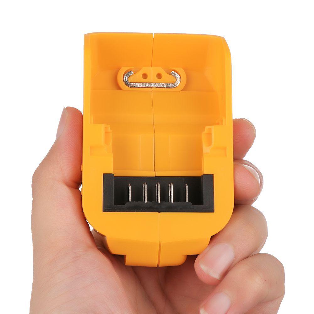 Durable Dual Output Travel Power Bank Converter USB Phone Charger Li-ion Battery Adapter 12V/20V