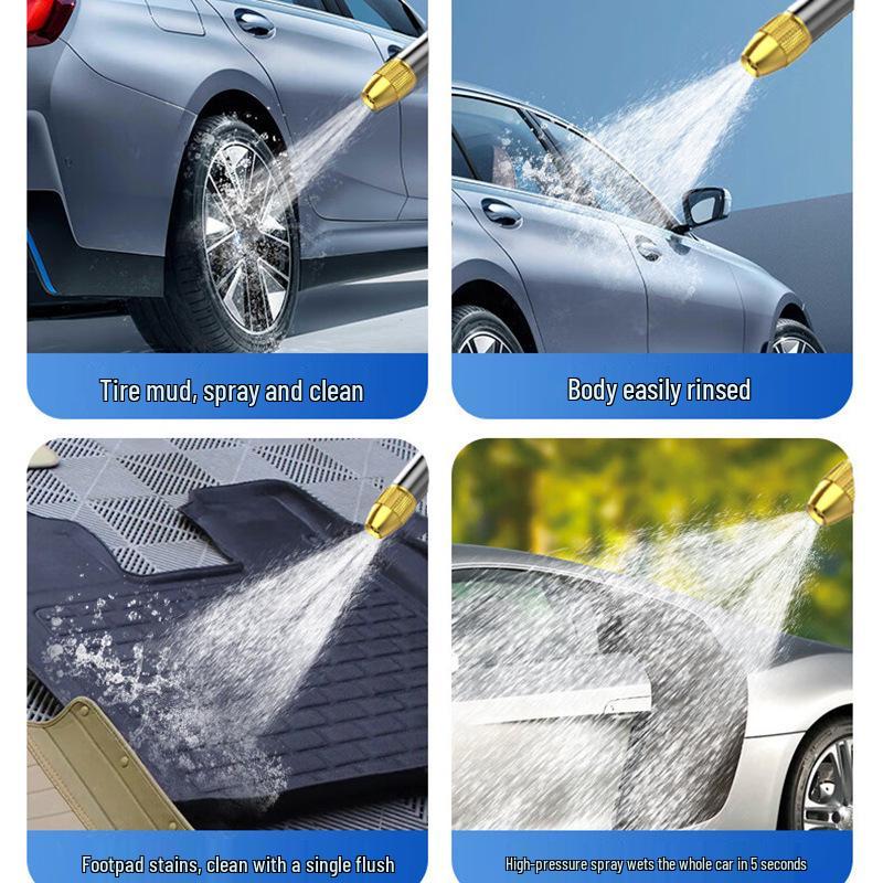 10m High-Pressure Car Wash Spray Gun Set with Hose, Nozzle, Connector, Water Gun for Home & Garden Use
