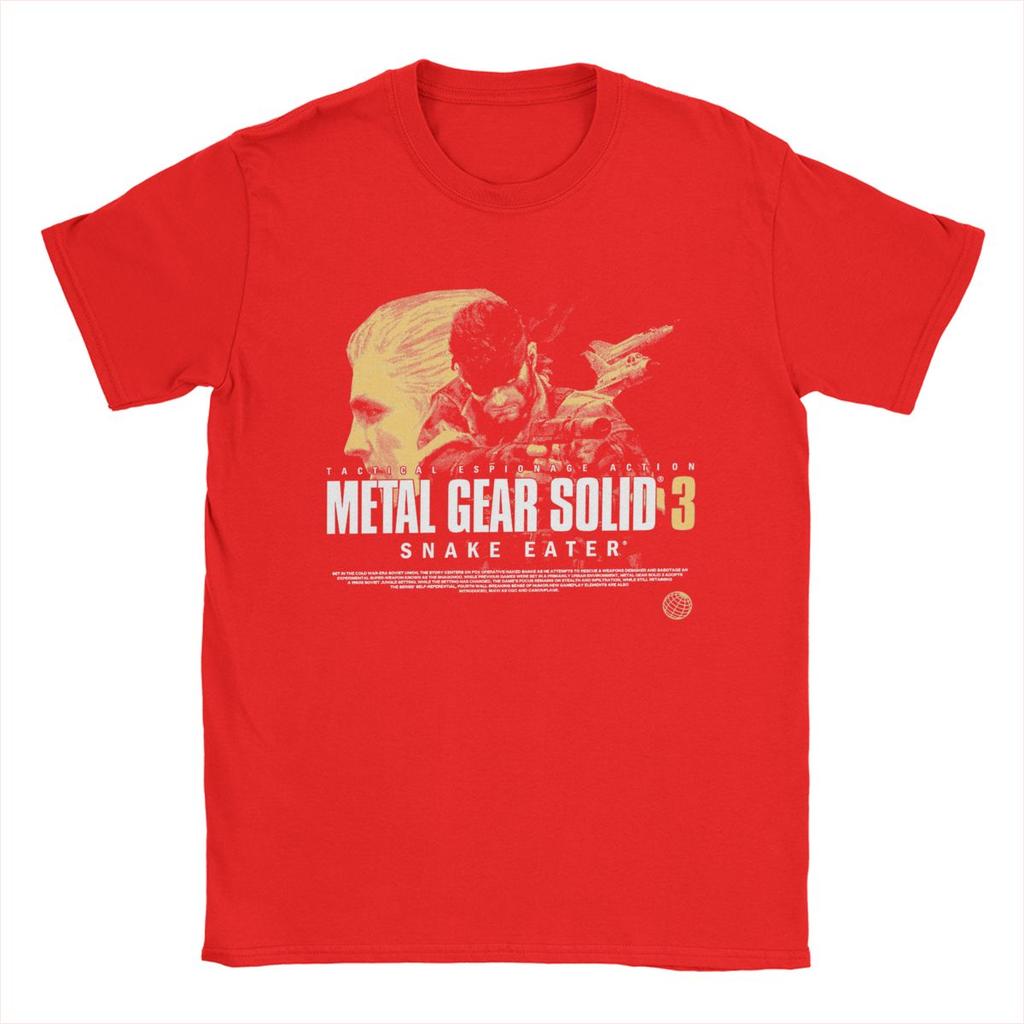 Metal Gear Solid 3 T Shirts for Men Cotton Funny T-Shirts O Neck Tees Short Sleeve Clothing Big Size