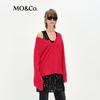 MO&Co. Women's Loose Merino Cashmere V-Neck Sweater