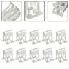Metal Retainer Clip - Dashboard Fixing Buckle for DVD/CD Panel, Universal Car Interior Trim Fastener w/Tool-Free Install (10PCS)