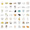 50PCS Waterproof Cute Fat Cat Stickers Cartoon Graffiti Suitcase Notebook Mobile Phone Fridge Water Cup - Bulk  Pack