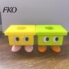 3D Printed Toothbrush Holder Cartoon Stool Holder, Waterproof Moisture-Proof Cute Durable Bathroom Compact Storage Organizer for
