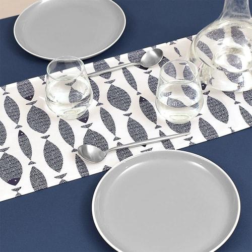 STYLE Decor Table Runner/Table Center (30cm X 180cm), 100% Cotton, Reversible, Bluefish Design, W2600520