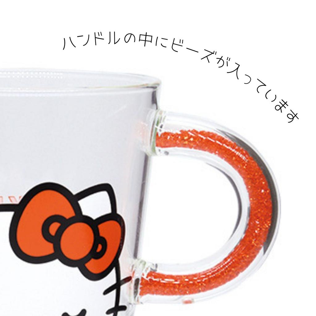 Onishi Ken Manufacturing SANRIO CHARACTERS HELLO KITTY Glass Mug D13 Size Approx. 8.9 H8.5 SRG-2800