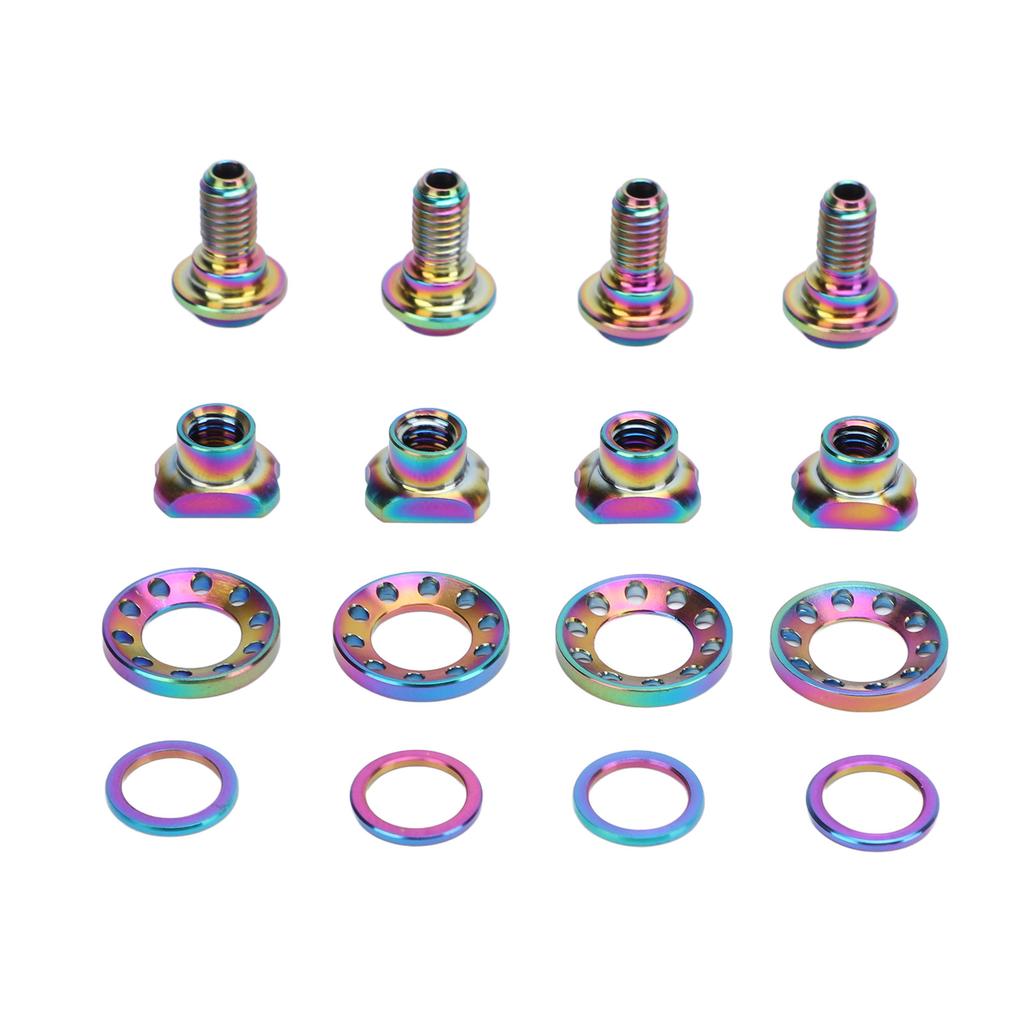 16PCS Road Bike C Brake Clamp Screw Kit Ti Alloy Lightweight C Brake Clamp Screw Bolt Set for R8000