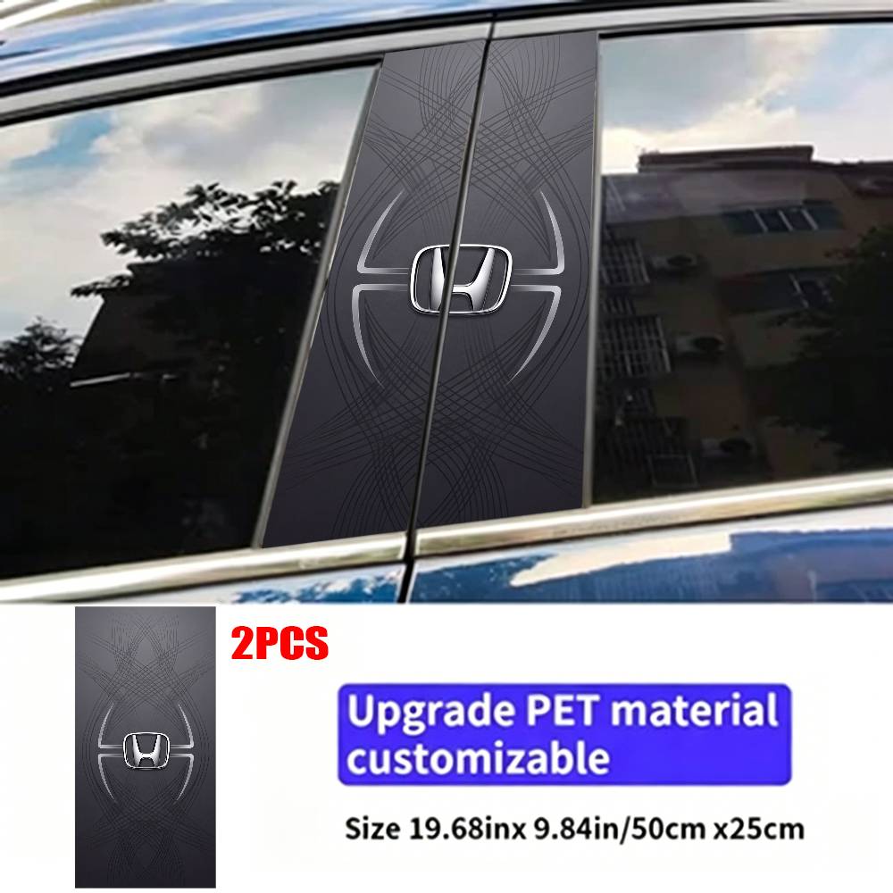 vdbn2 FOR HONDA Car Sticker Auto B-pillar Center Column Decor Cover Scratches Waterproof Sunscreen Vinyl Decals Accessories