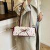 Fashion Sweet Bow Shoulder Bag Cartoon Print Underarm Bag Female Tote Bag Versatile Large Capacity Commuter Handbag KTB