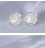 Elegant Mother-of-Pearl High-End 925 Sterling Silver Stud Earrings - Versatile New Chinese Style for Women