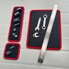 Double Sided Magnetic PU Leather Mat Tool Pad Flexible Tool Holder for Effortless Note Management and Desk Tidiness
