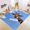 Animal Headshot Printed Carpet Living Room Sofa Bedroom Study Kitchen Entrance Mat Anti Slip Lightweight Home Decoration Carpet