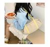 2026 Korean Style Large Capacity Color Block Casual Shoulder Bag