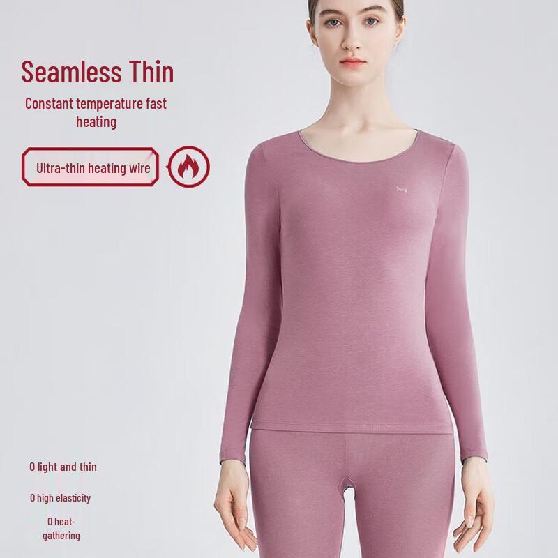 Miiow Women's Round Neck Thermal Underwear Set