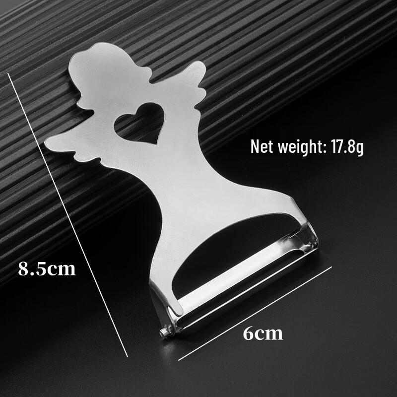 

ZISIZ Stainless Steel Angel Style Mini Peeler Set (4-Pack)