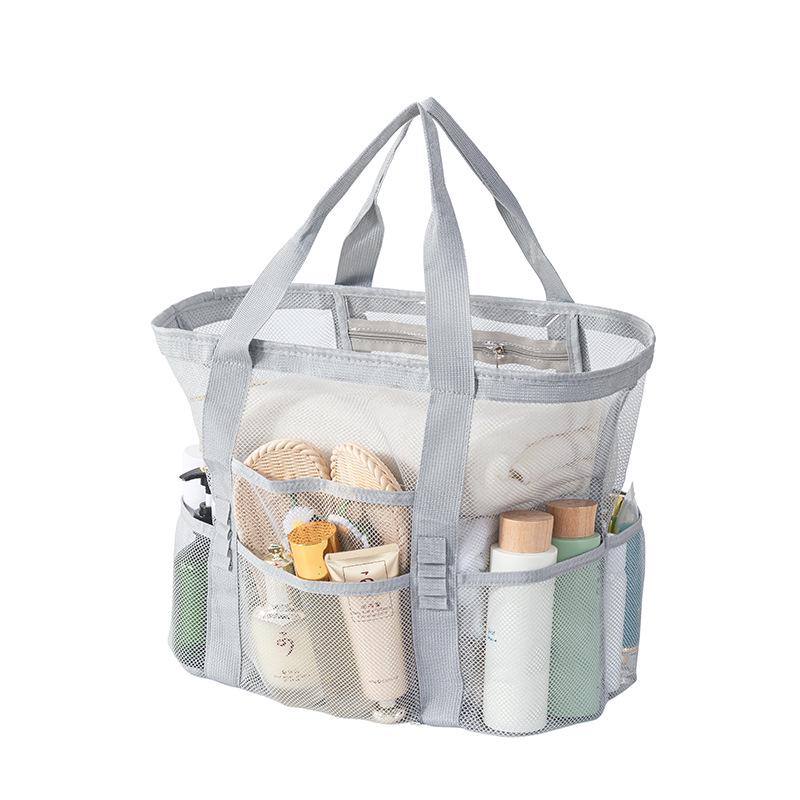 Large Capacity Multifunctional Mesh Beach Bag & Swimsuit Storage Handbag