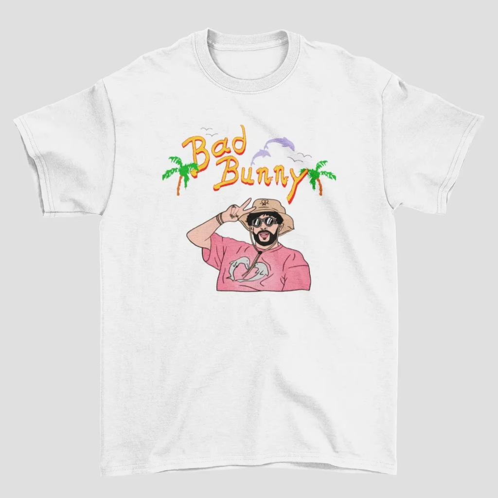 Rapper Bad Bunny Tour 2026 Debi Tirar Mas Fotos DTMF Merch TShirts Mens Fashion Hip Hop Pop Music Short Sleeve Tees Streetwear