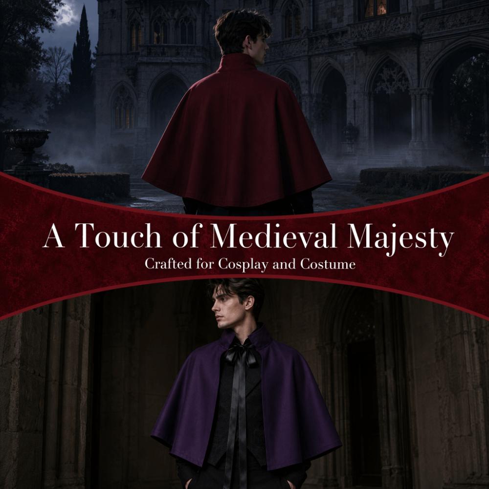 Fantasy Halloween Cloak Retro Cosplay Costume Multi-functional Renaissance Costume Stage Costume
