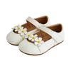 [Babyzzam] Girls' Three Flower Flat White [A140-undefined]