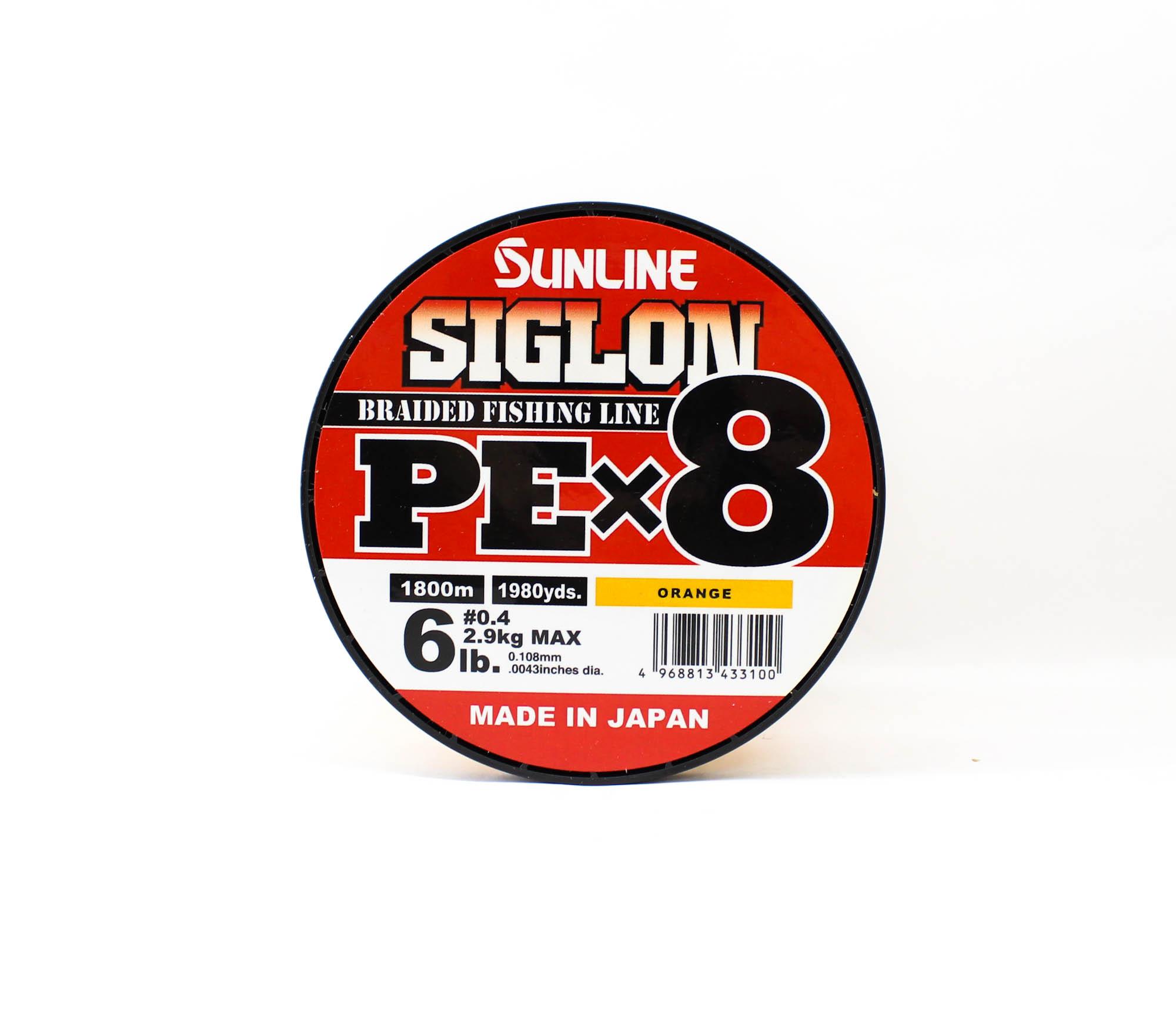 

Sunline P.E Line X8 Siglon 1800M P.E 0.4 6LB Orange (3100) оранжевый