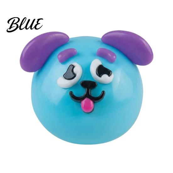 Anti-stress Toy 1/2/5Pcs Dog Face Squeeze Toy Moldable Slow Rise Cartoon Expression Stress Anxiety Relief Ball Relaxing Relieving Fidget for